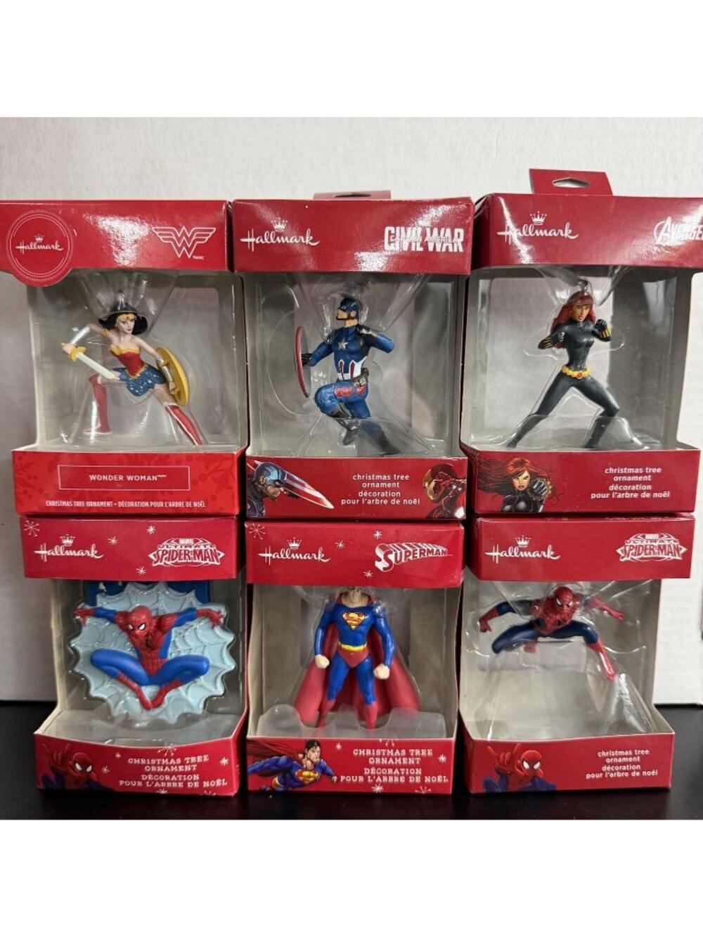 Hallmark DC and Marvel Superhero Collection Ornament Multicolor Plastic